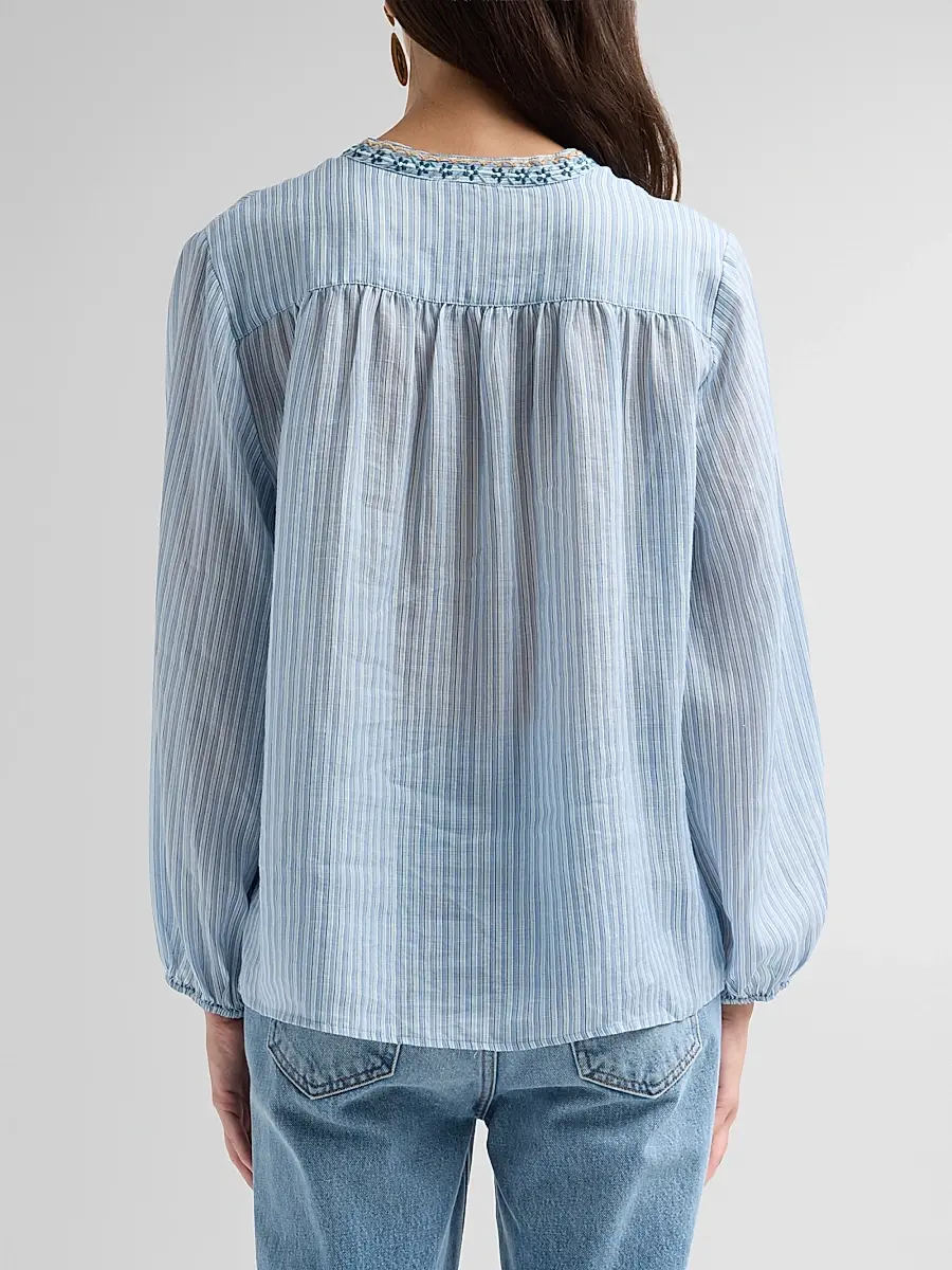 Johnny Was Women's Lyora Relaxed Swing Tunic Blouse | Thumbnail 3 Johnny Was Women's Lyora Relaxed Swing Tunic Blouse | Thumbnail 3