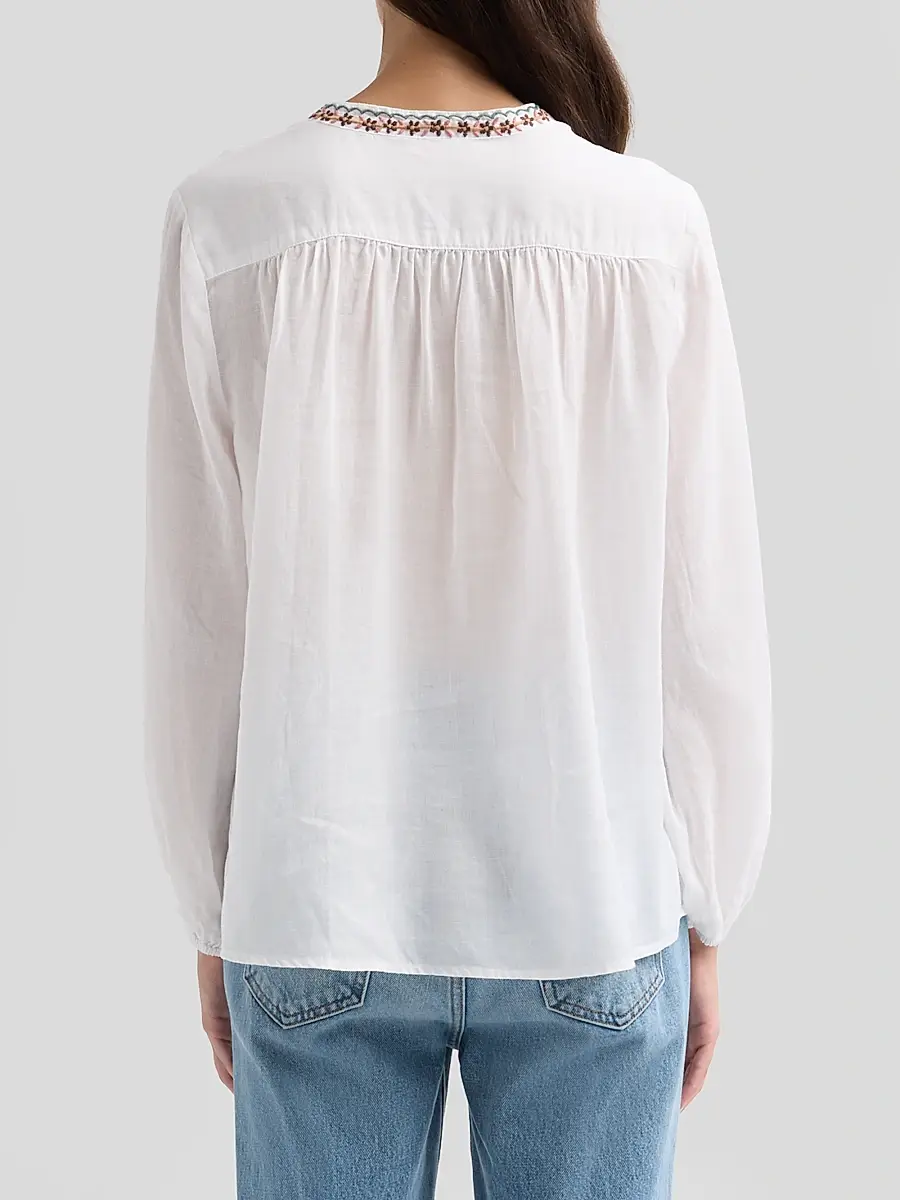 Johnny Was Women's Lyora Embroidered Relaxed-Fit Swing Blouse | Thumbnail 3 Johnny Was Women's Lyora Embroidered Relaxed-Fit Swing Blouse | Thumbnail 3