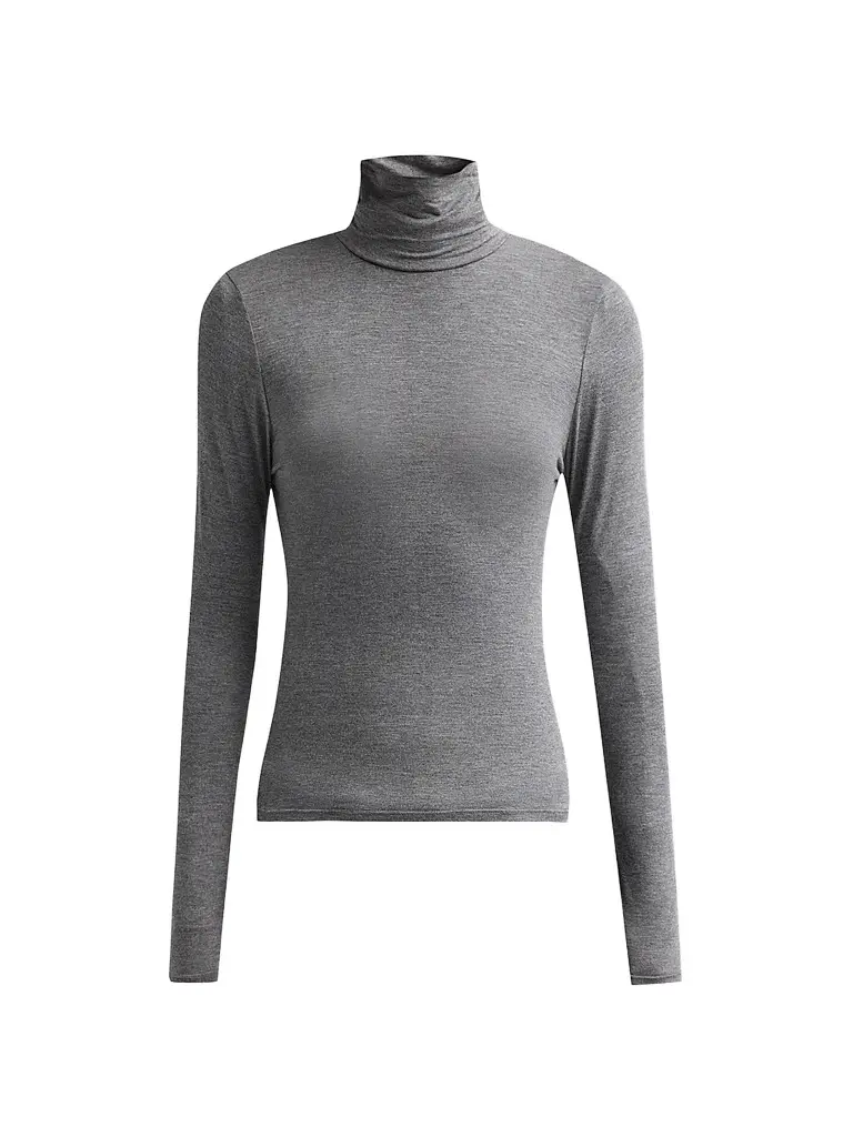 Nili Lotan Women's Keria Jersey Top - Dark Heather Grey | Image 1 Nili Lotan Women's Keria Jersey Top - Dark Heather Grey | Image 1