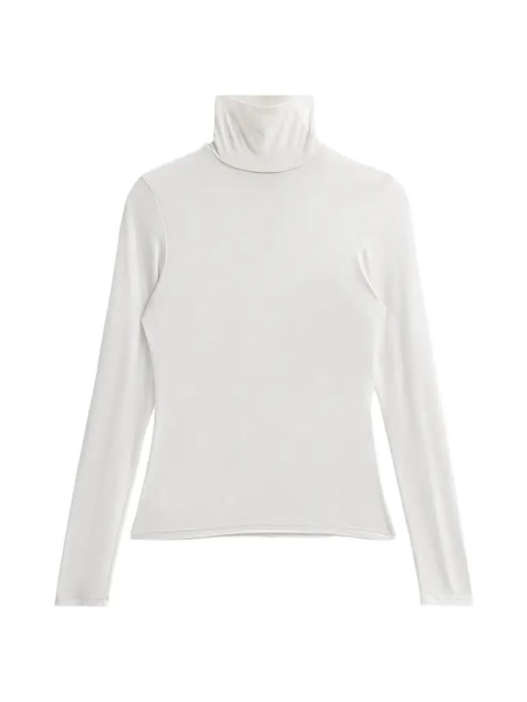 Nili Lotan Women's Keria Jersey Top - Ecru | Image 1 Nili Lotan Women's Keria Jersey Top - Ecru | Image 1