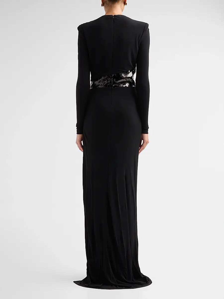 Ramy Brook Women's Samantha Sequin-Belt Gown | Thumbnail 3 Ramy Brook Women's Samantha Sequin-Belt Gown | Thumbnail 3