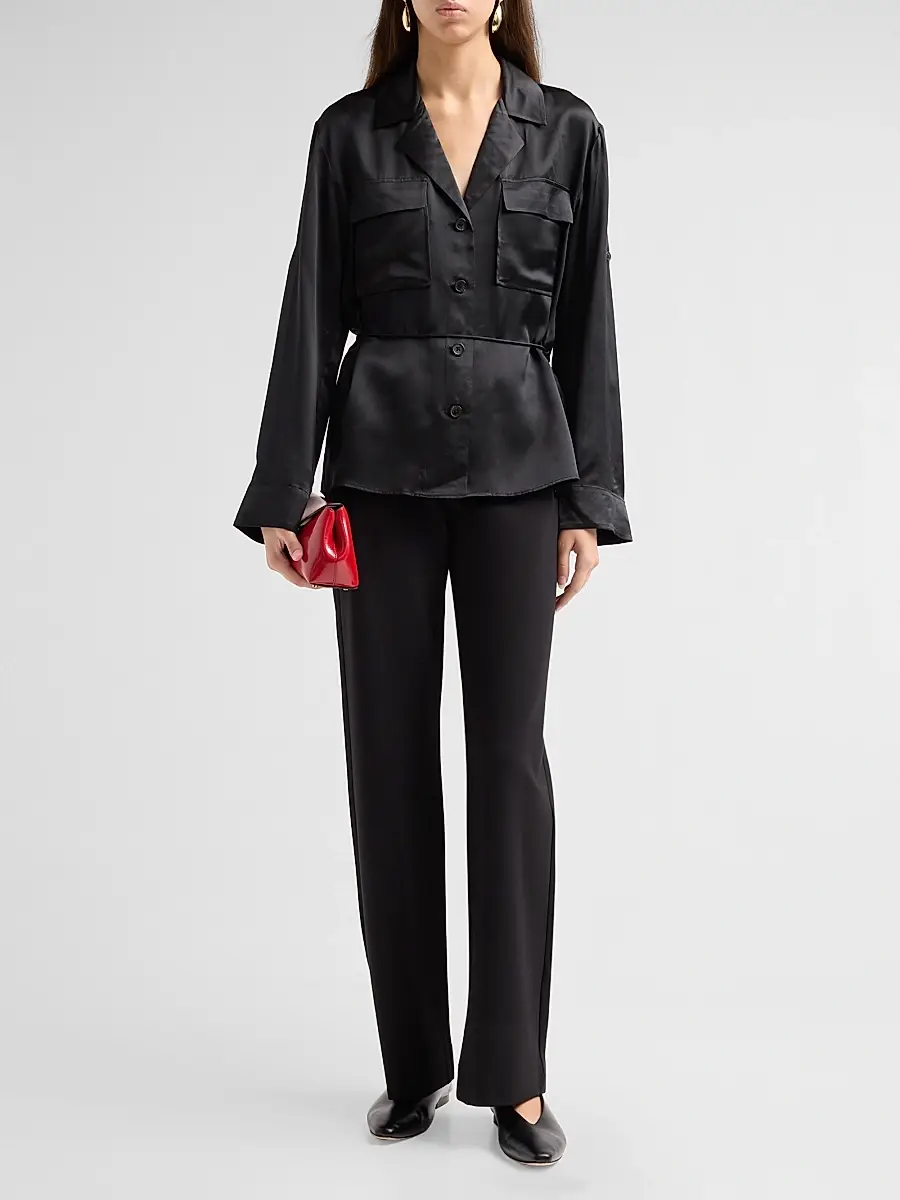 rag & bone Women's Cam Low-Rise Ponte Pants | Thumbnail 2 rag & bone Women's Cam Low-Rise Ponte Pants | Thumbnail 2