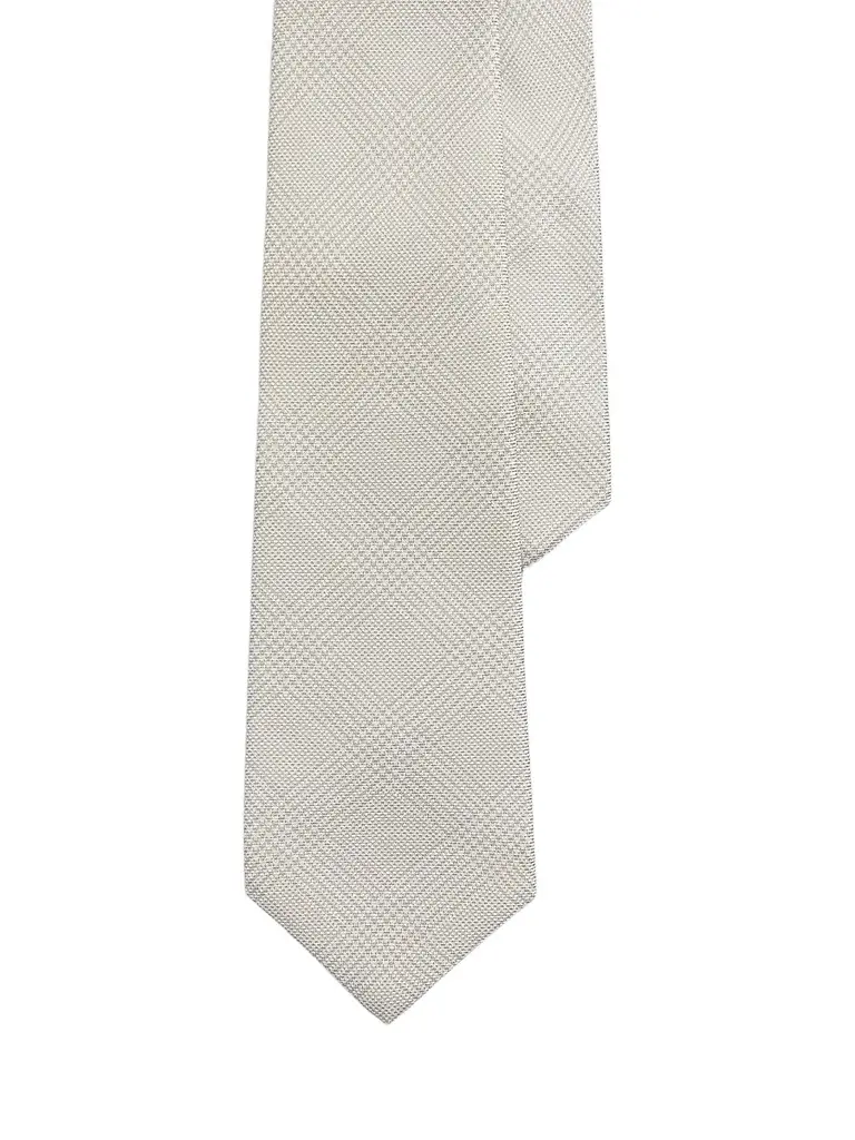 Ralph Lauren Purple Label Men's Glen Plaid Cashmere-Silk Tie