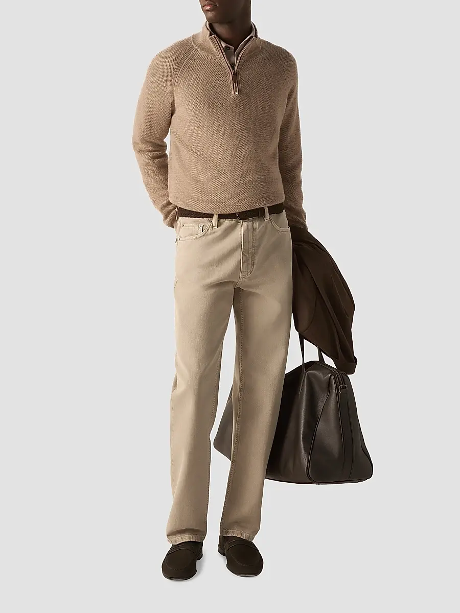 Zegna Men's Cashseta Polo Shirt | Thumbnail 2 Zegna Men's Cashseta Polo Shirt | Thumbnail 2