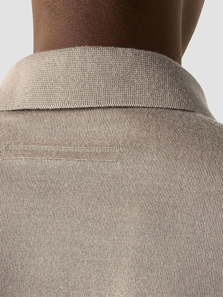 Zegna Men's Cashseta Polo Shirt | Thumbnail 5 Zegna Men's Cashseta Polo Shirt | Thumbnail 5