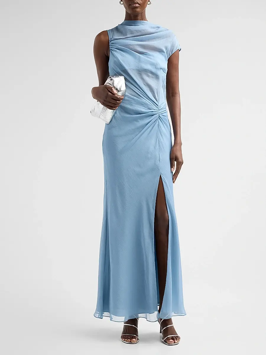 Amur Women's Amille Sheer Gown | Thumbnail 2 Amur Women's Amille Sheer Gown | Thumbnail 2