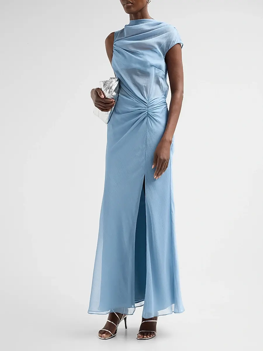 Amur Women's Amille Sheer Gown | Thumbnail 4 Amur Women's Amille Sheer Gown | Thumbnail 4