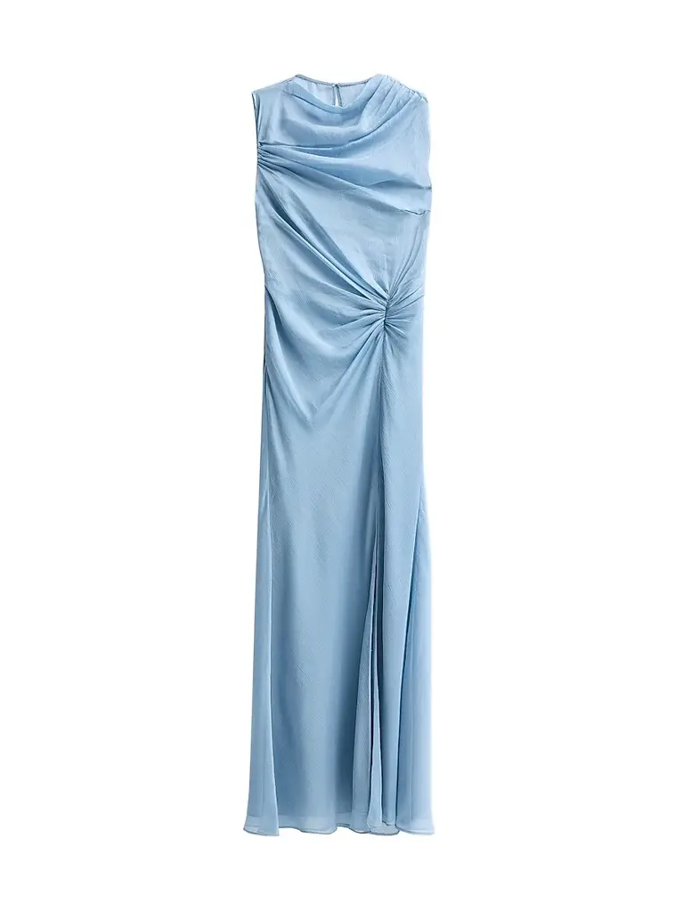 AMUR Women's Amille Sheer Gown - Tropical Dusk | Image 1 AMUR Women's Amille Sheer Gown - Tropical Dusk | Image 1