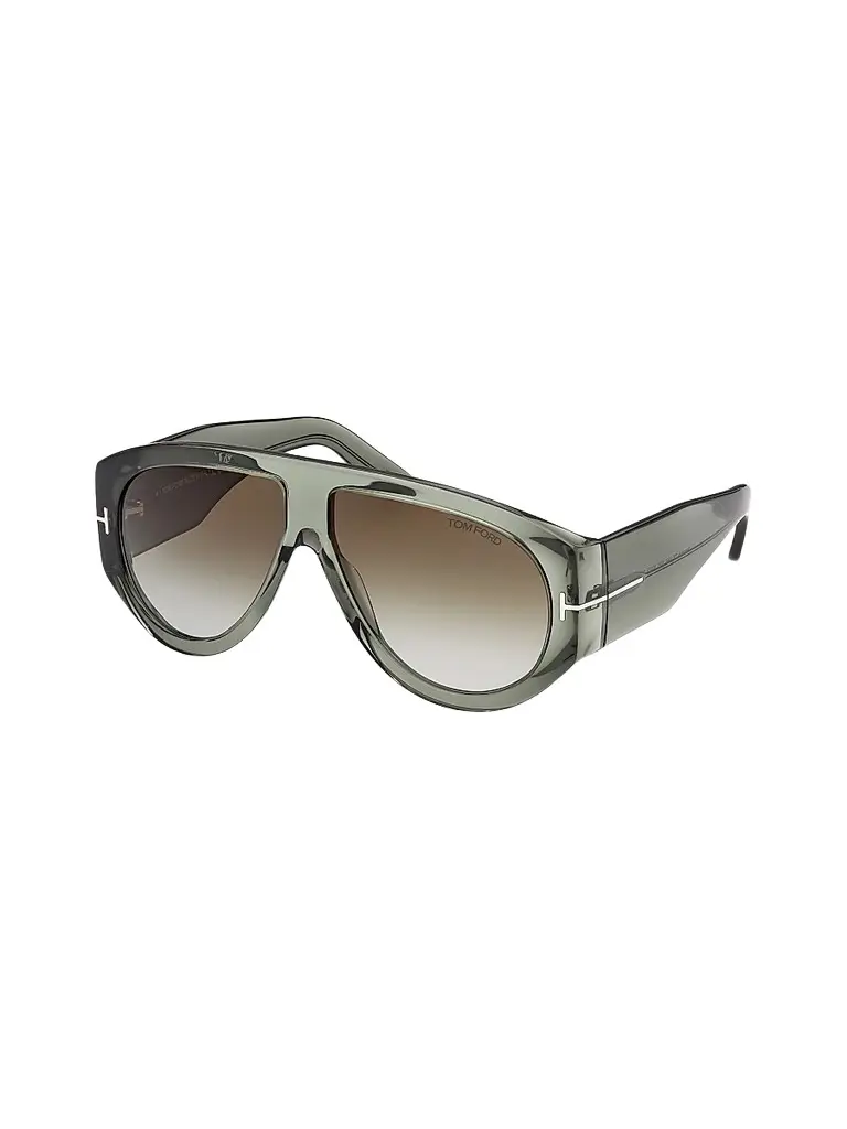 Tom Ford Women's Bronson 60MM Shield Sunglasses - Light Green Gradient Smoke | Image 1 Tom Ford Women's Bronson 60MM Shield Sunglasses - Light Green Gradient Smoke | Image 1