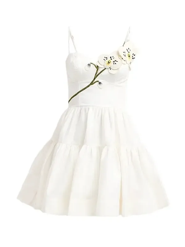 Women's Blossom Poplin Orchid Mini Dress