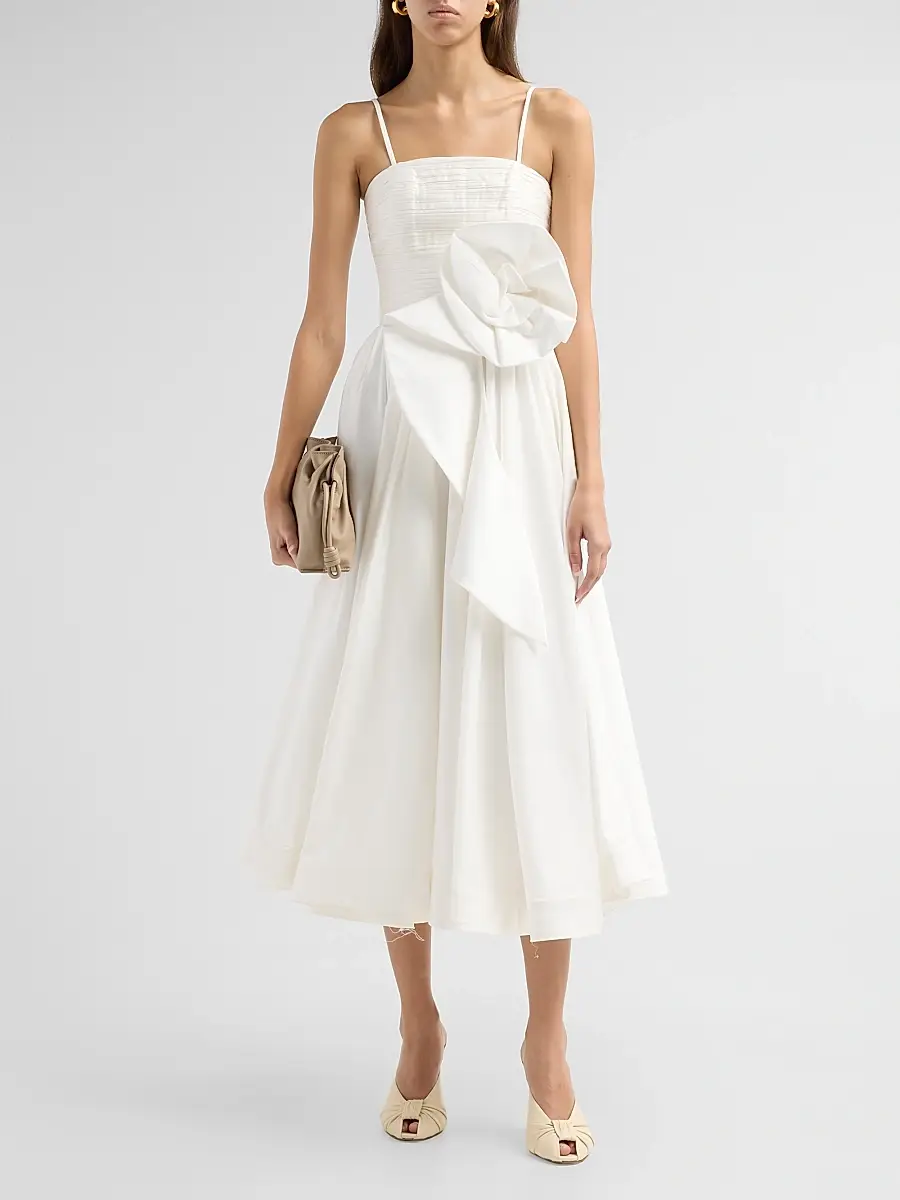 PatBo Women's Blossom Poplin Midi Dress | Thumbnail 2 PatBo Women's Blossom Poplin Midi Dress | Thumbnail 2