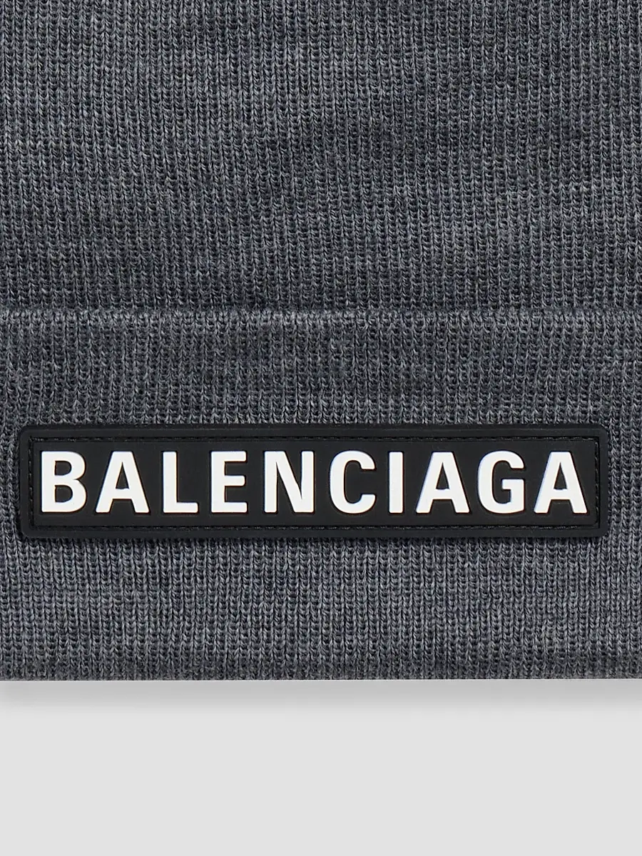 Balenciaga Men's Patch Beanie | Thumbnail 3 Balenciaga Men's Patch Beanie | Thumbnail 3