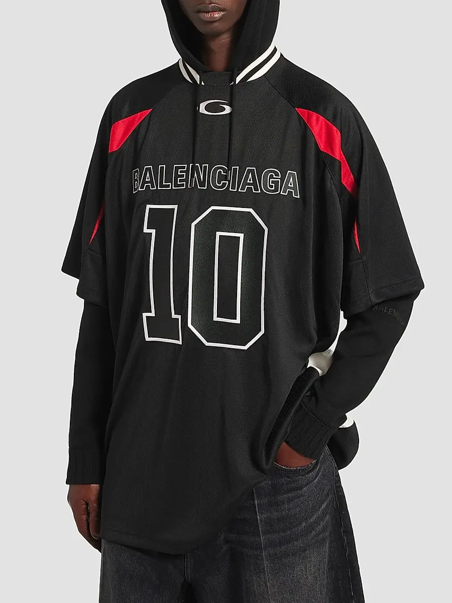 Balenciaga Men's x NBA Collaboration Oversized T-Shirt | Thumbnail 3