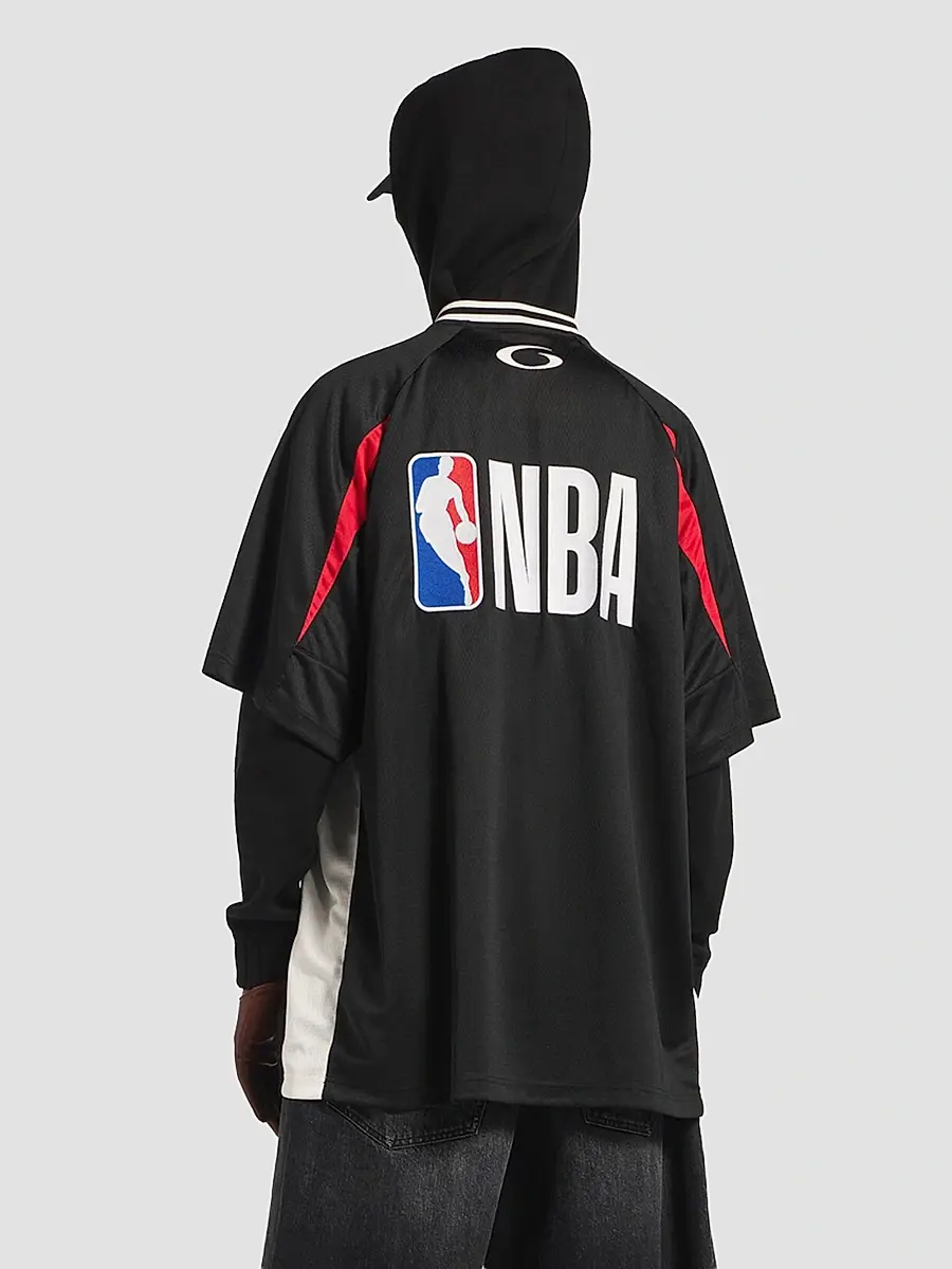 Balenciaga Men's x NBA Collaboration Oversized T-Shirt | Thumbnail 5