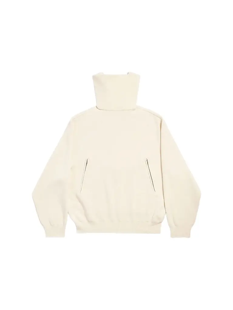 Balenciaga Women's Back-to-Front High Neck Sweater | Image 1 Balenciaga Women's Back-to-Front High Neck Sweater | Image 1