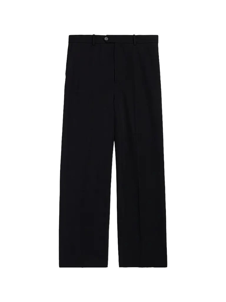 Balenciaga Men's Large Tailored Pants - Black | Image 1 Balenciaga Men's Large Tailored Pants - Black | Image 1