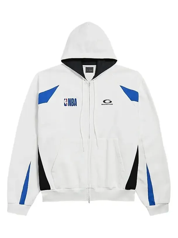 Men's x NBA Collaboration Oversized Zip-Up Hoodie