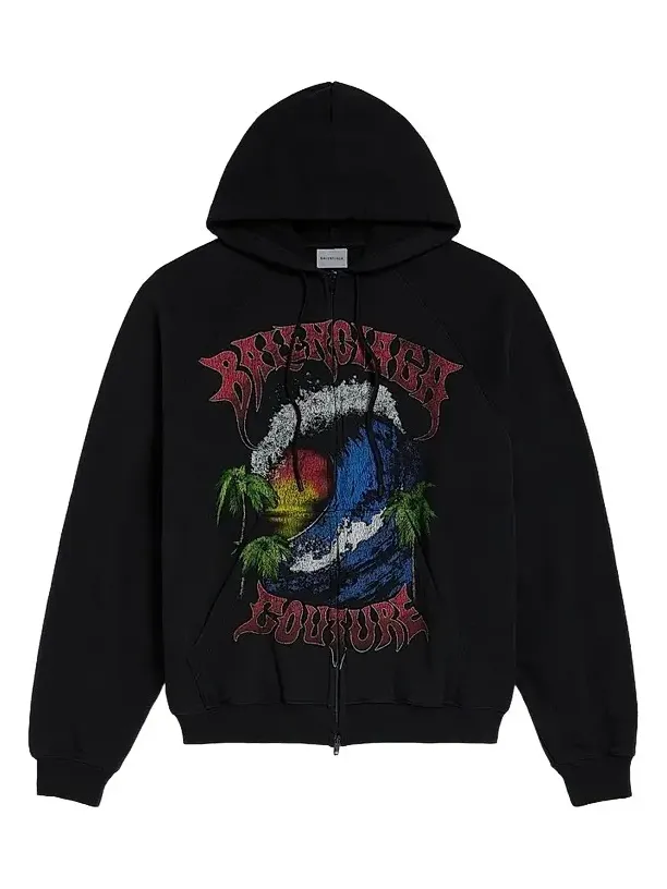 Men's Vintage Surfer Zip-Up Hoodie
