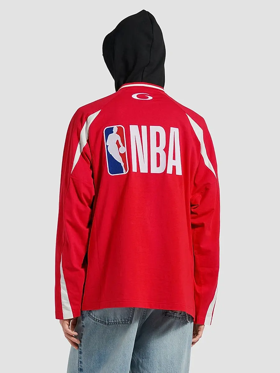 Balenciaga Men's / NBA Collaboration Oversized Long Sleeve T-Shirt | Thumbnail 4 Balenciaga Men's / NBA Collaboration Oversized Long Sleeve T-Shirt | Thumbnail 4