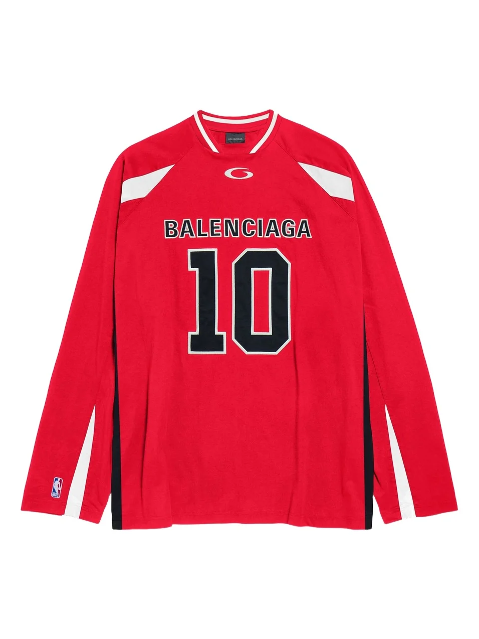 Balenciaga Men's / NBA Collaboration Oversized Long Sleeve T-Shirt