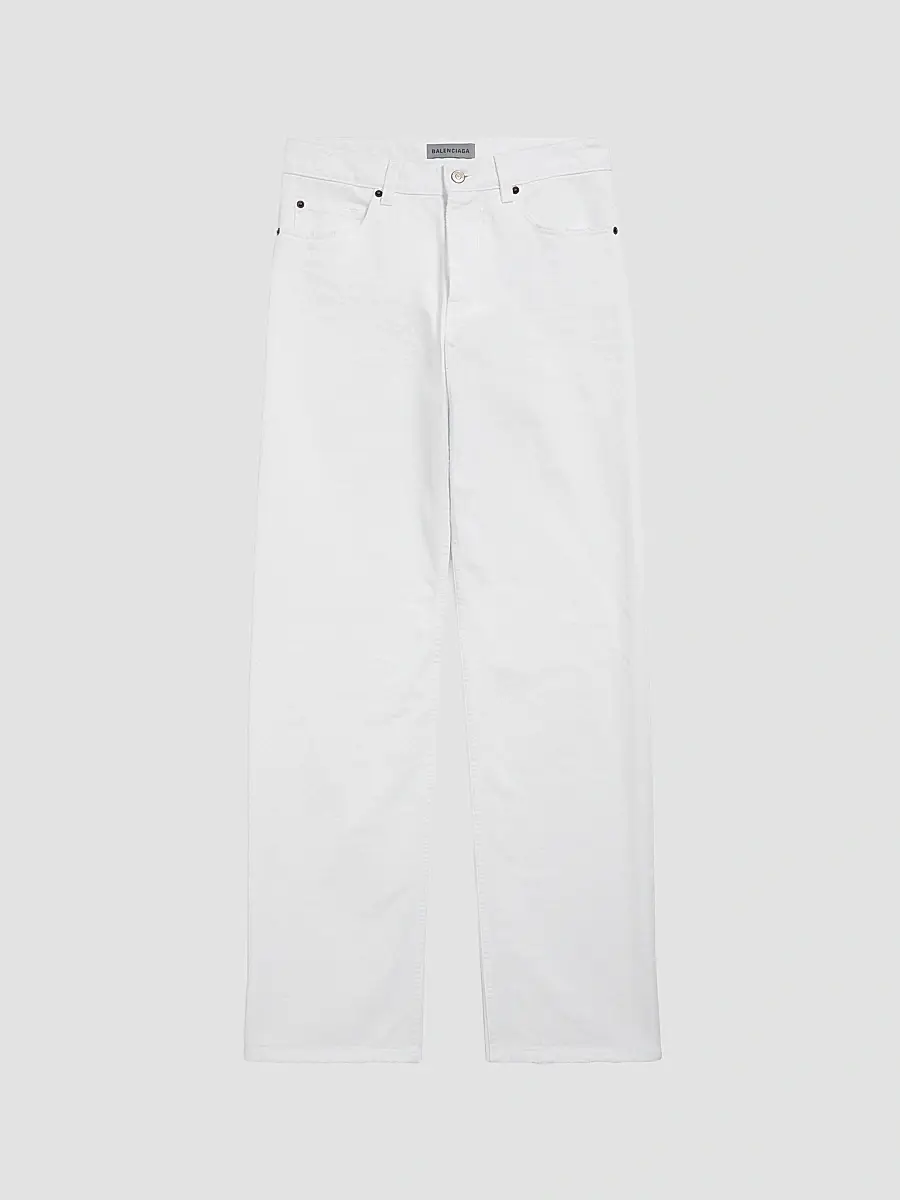 Balenciaga Men's Slim Fit Jeans - White - Size 32 | Image 1 Balenciaga Men's Slim Fit Jeans - White - Size 32 | Image 1