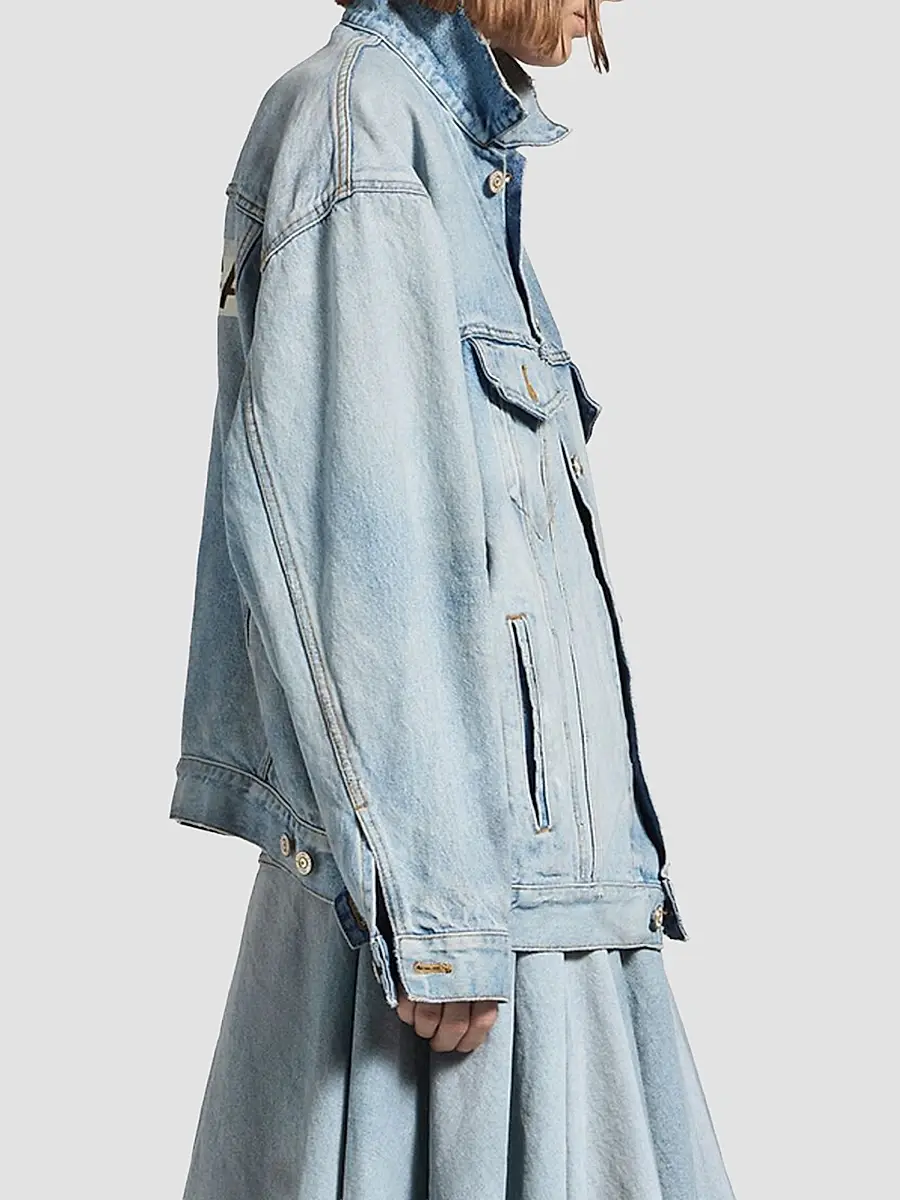 Balenciaga Women's Denim Jacket Regular Fit | Thumbnail 4 Balenciaga Women's Denim Jacket Regular Fit | Thumbnail 4