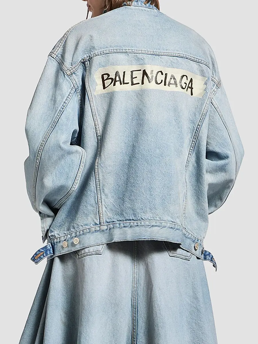 Balenciaga Women's Denim Jacket Regular Fit | Thumbnail 5 Balenciaga Women's Denim Jacket Regular Fit | Thumbnail 5