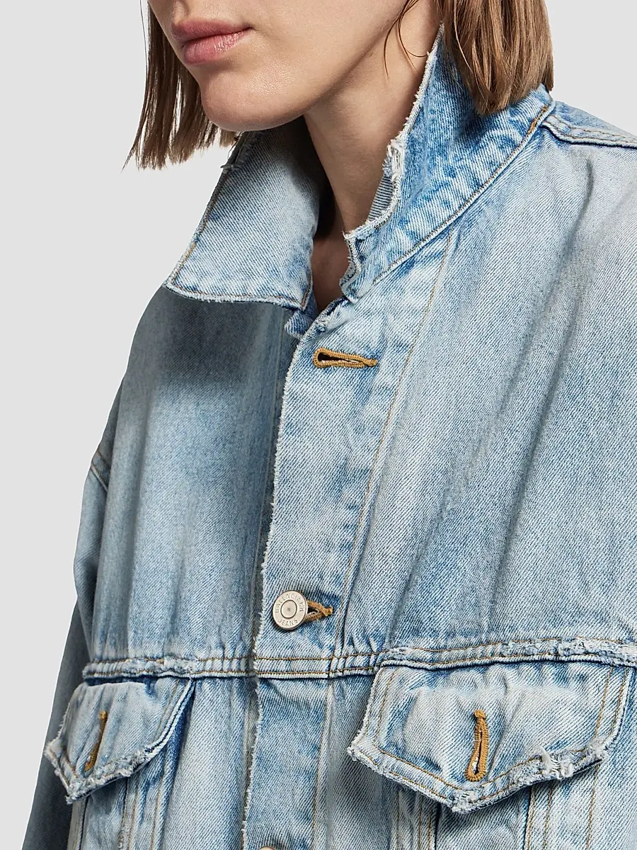 Balenciaga Women's Denim Jacket Regular Fit | Thumbnail 6 Balenciaga Women's Denim Jacket Regular Fit | Thumbnail 6