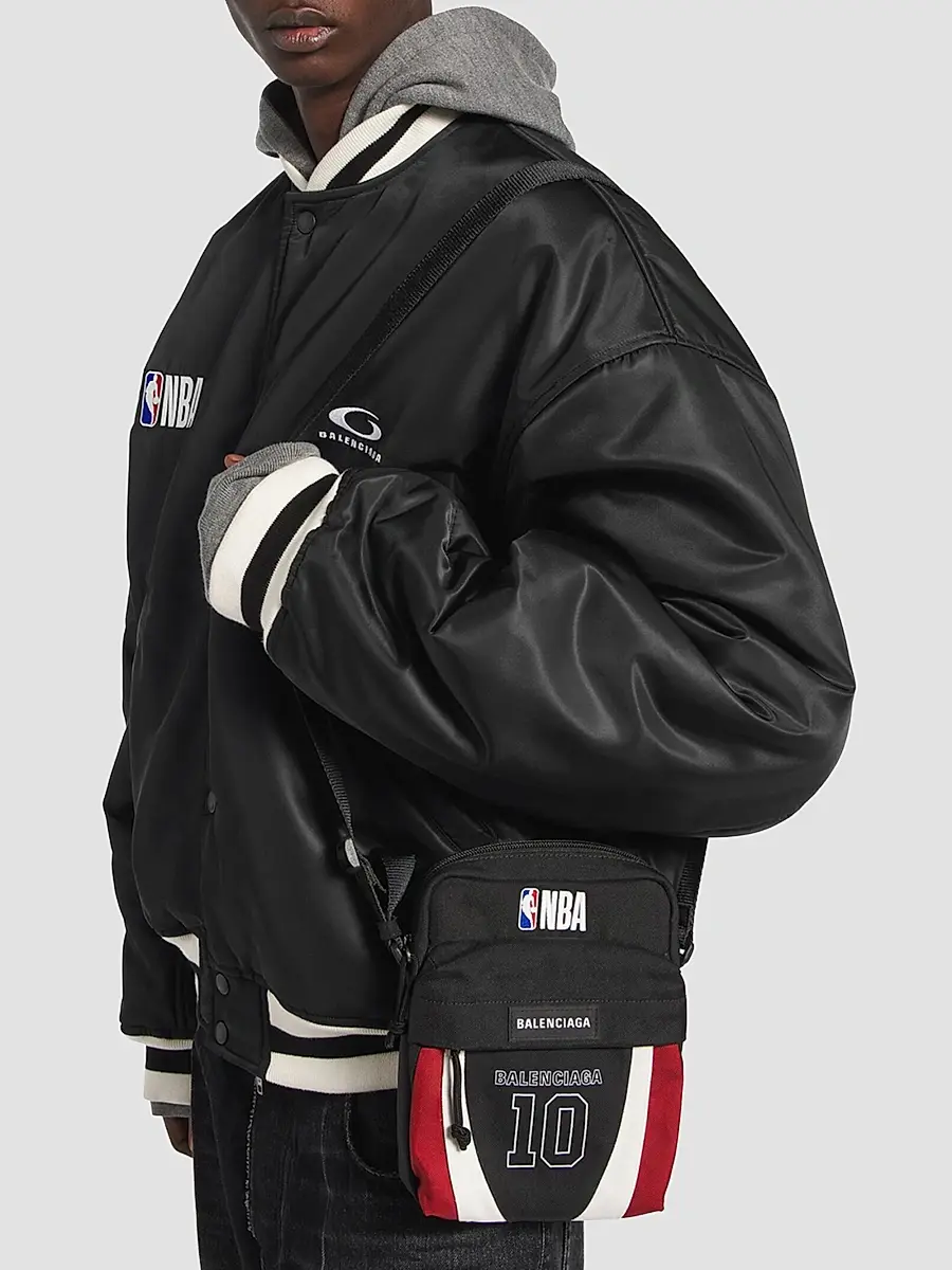 Balenciaga Men's x NBA Collaboration Explorer Crossbody Pouch | Thumbnail 3 Balenciaga Men's x NBA Collaboration Explorer Crossbody Pouch | Thumbnail 3
