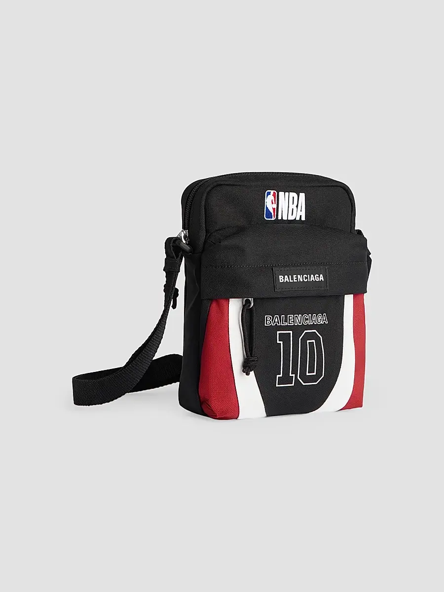 Balenciaga Men's x NBA Collaboration Explorer Crossbody Pouch | Thumbnail 4 Balenciaga Men's x NBA Collaboration Explorer Crossbody Pouch | Thumbnail 4