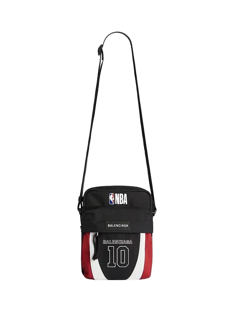 Balenciaga Men's x NBA Collaboration Explorer Crossbody Pouch