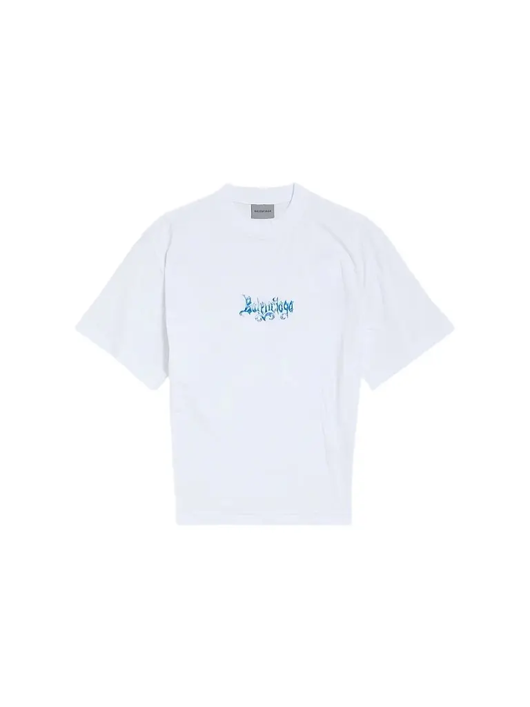 Balenciaga Women's Sketchy Short Sleeve Top - White | Image 1 Balenciaga Women's Sketchy Short Sleeve Top - White | Image 1
