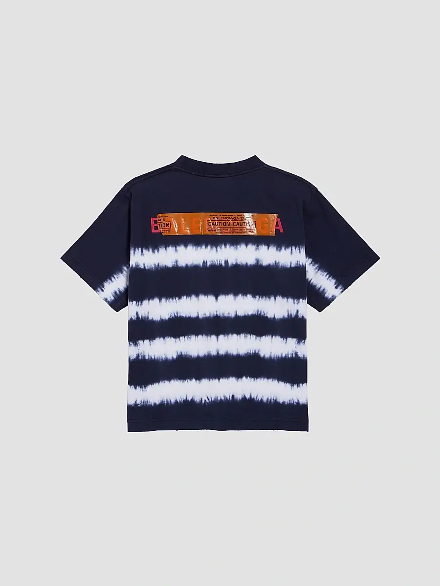 Balenciaga Men's Taped and Dyed Medium Fit T-Shirt | Thumbnail 2 Balenciaga Men's Taped and Dyed Medium Fit T-Shirt | Thumbnail 2