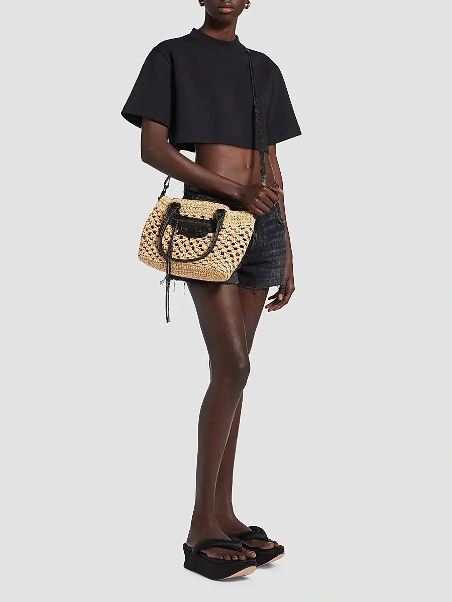 Balenciaga Women's Le City Basket Top Handle Bag | Thumbnail 2 Balenciaga Women's Le City Basket Top Handle Bag | Thumbnail 2