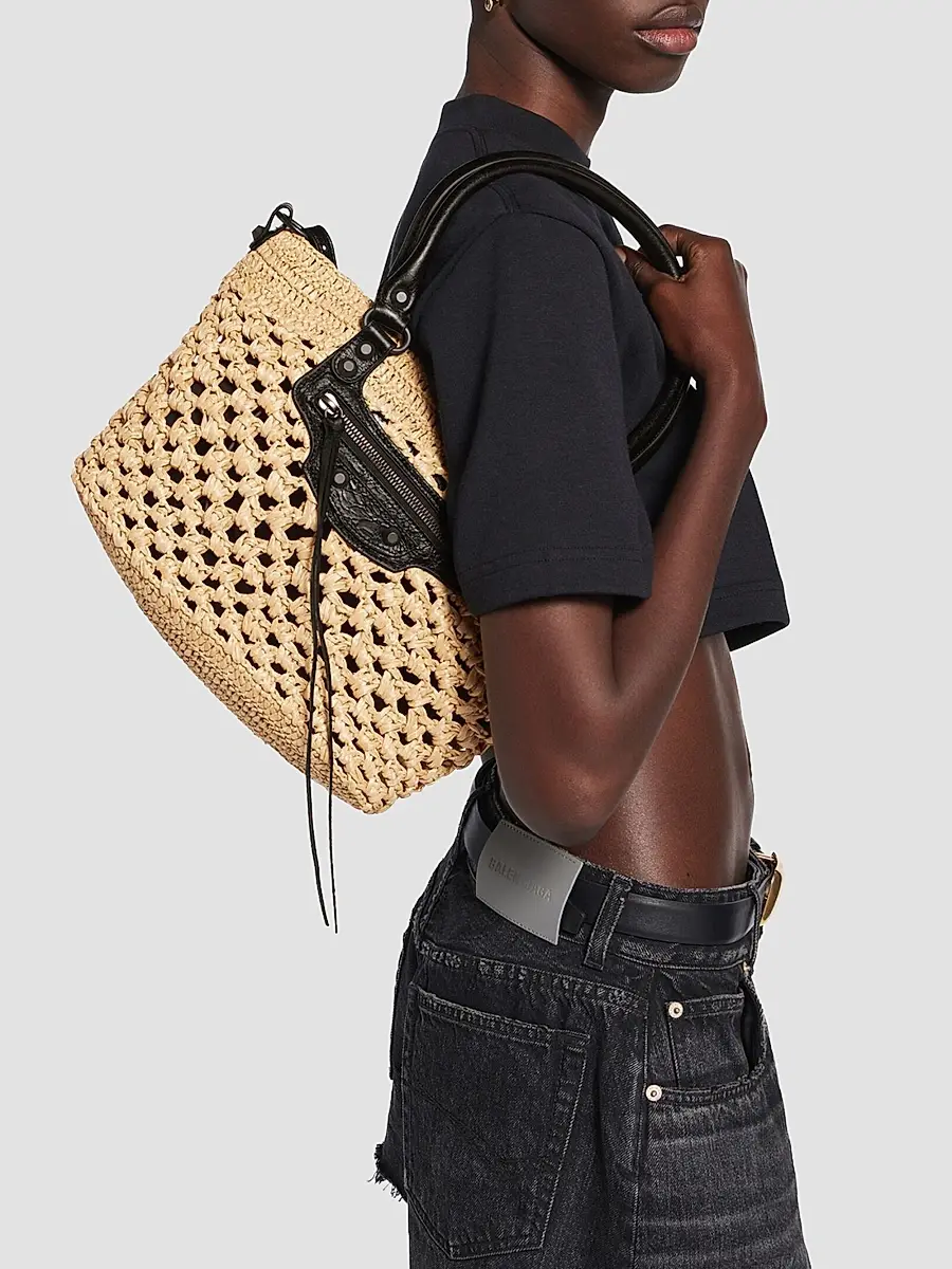 Balenciaga Women's Le City Basket Top Handle Bag | Thumbnail 3 Balenciaga Women's Le City Basket Top Handle Bag | Thumbnail 3