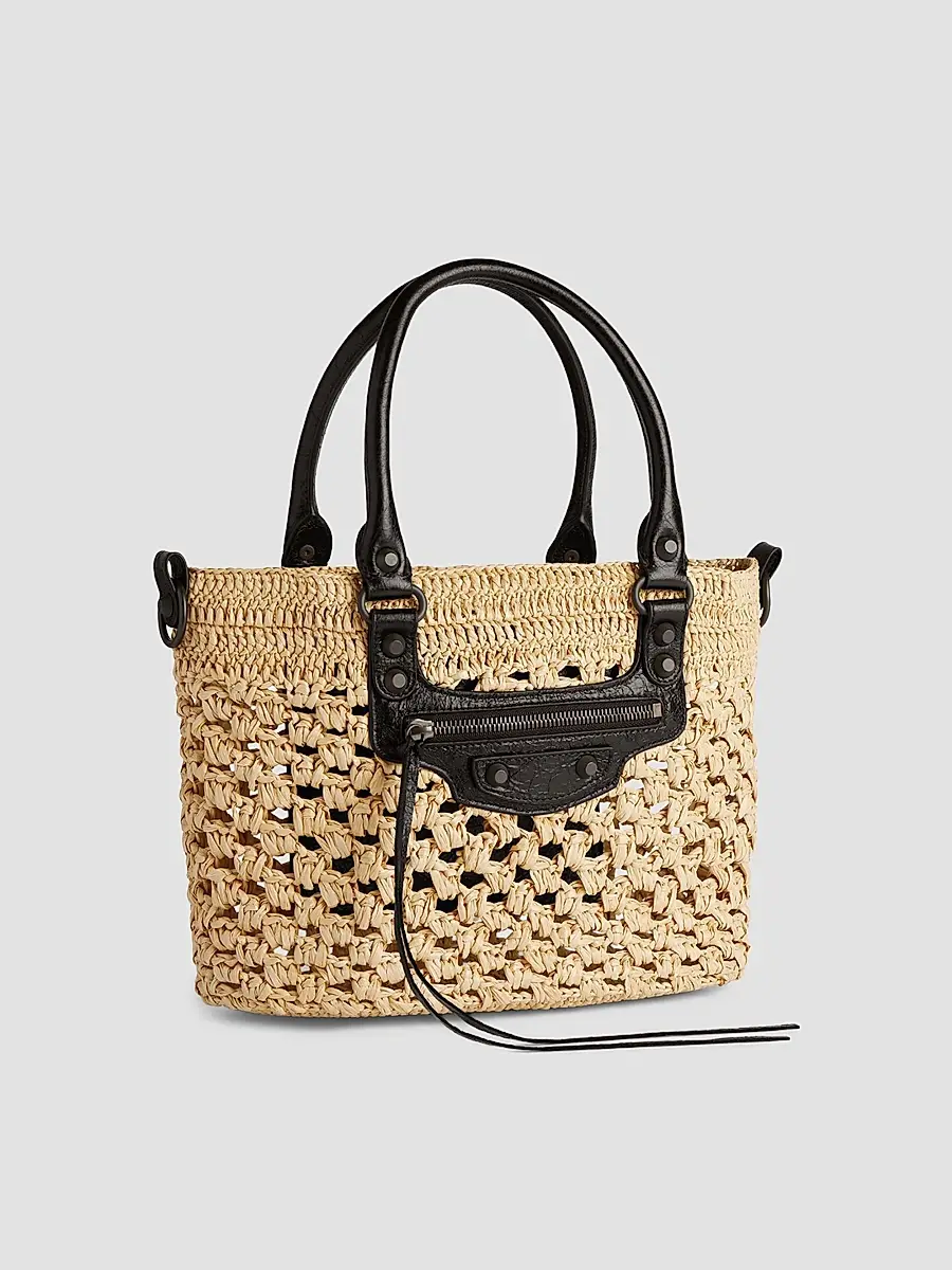 Balenciaga Women's Le City Basket Top Handle Bag | Thumbnail 4 Balenciaga Women's Le City Basket Top Handle Bag | Thumbnail 4