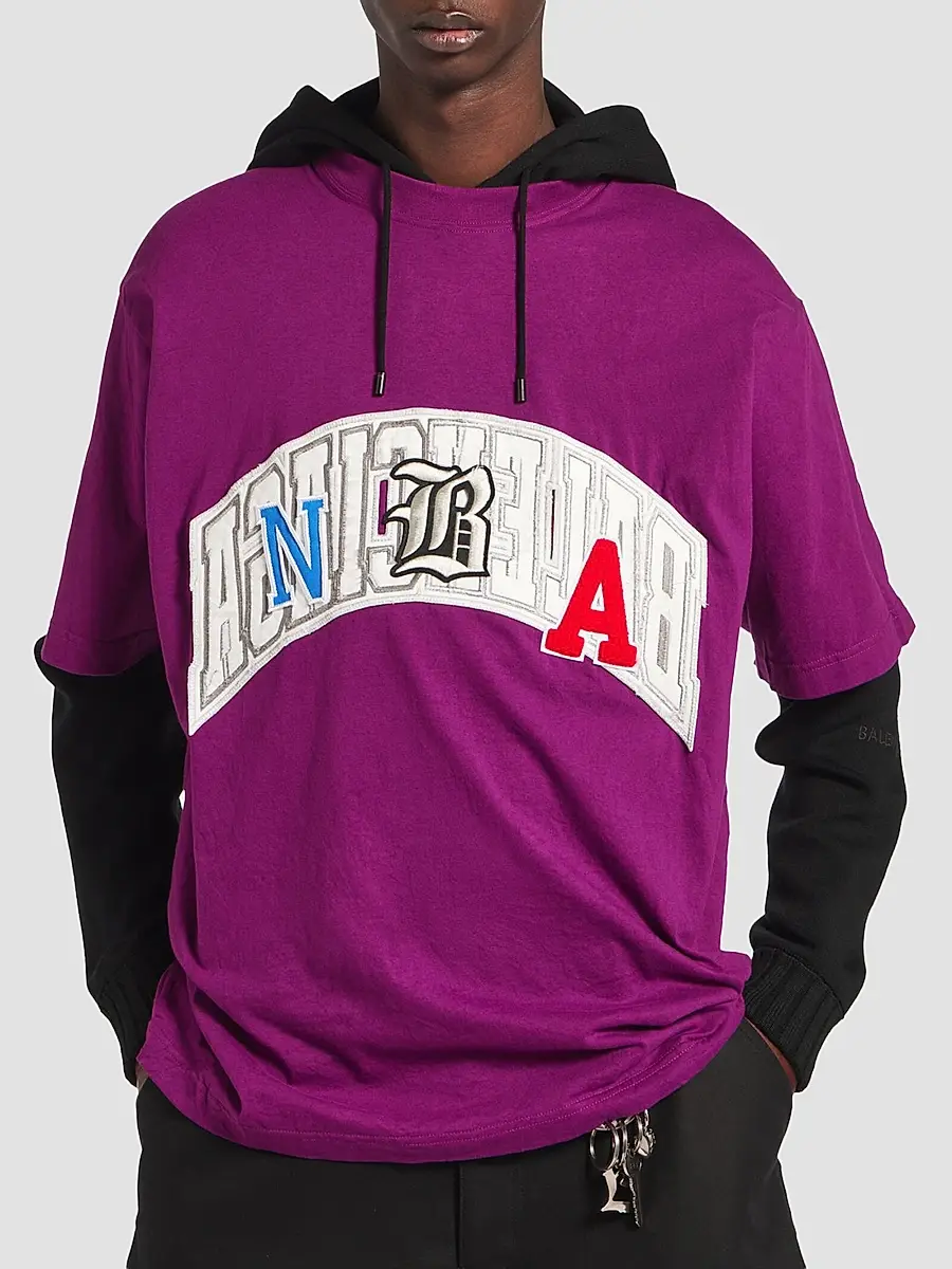 Balenciaga Men's x NBA Collaboration Oversized T-Shirt | Thumbnail 3 Balenciaga Men's x NBA Collaboration Oversized T-Shirt | Thumbnail 3