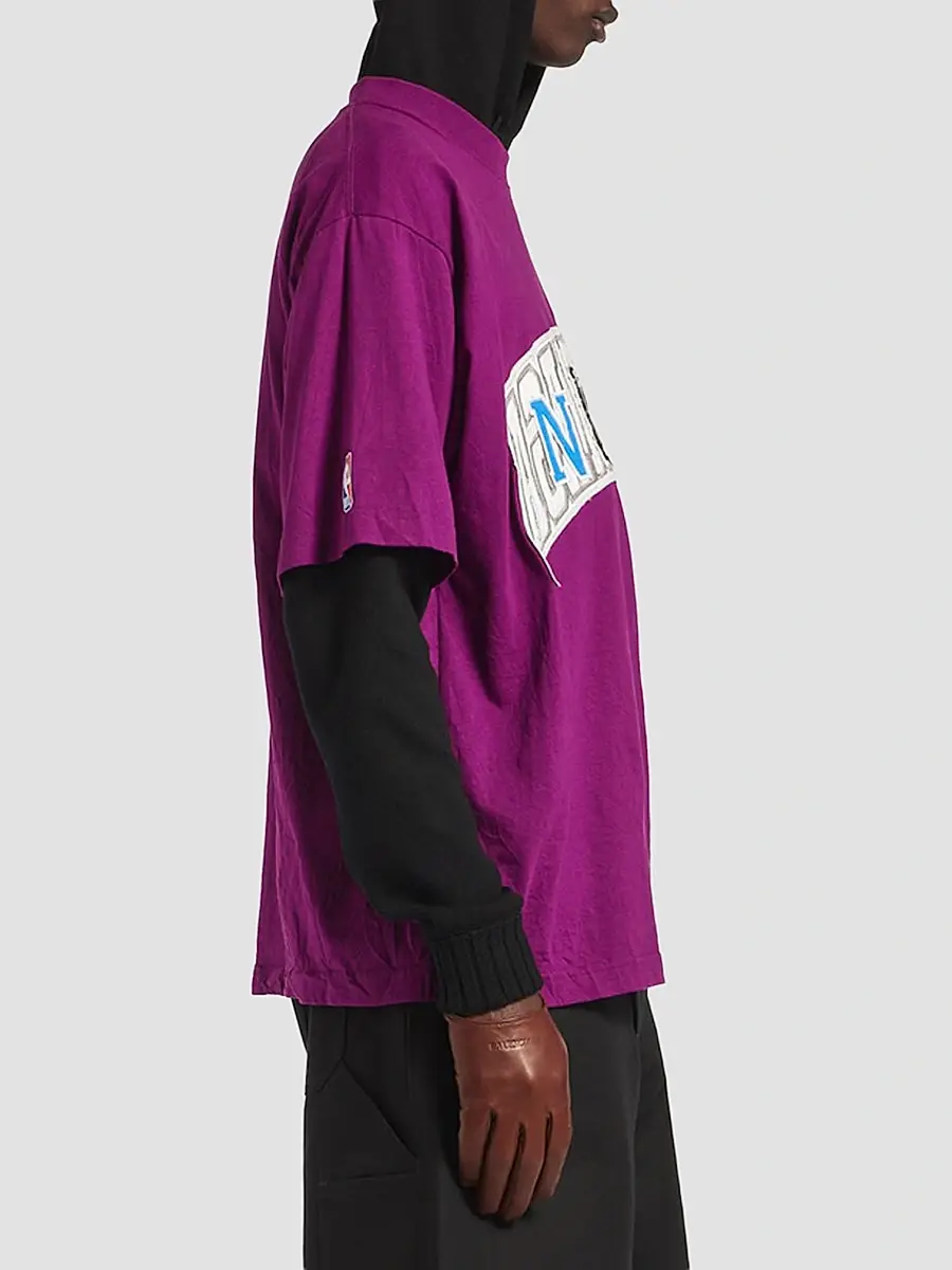 Balenciaga Men's x NBA Collaboration Oversized T-Shirt | Thumbnail 4 Balenciaga Men's x NBA Collaboration Oversized T-Shirt | Thumbnail 4