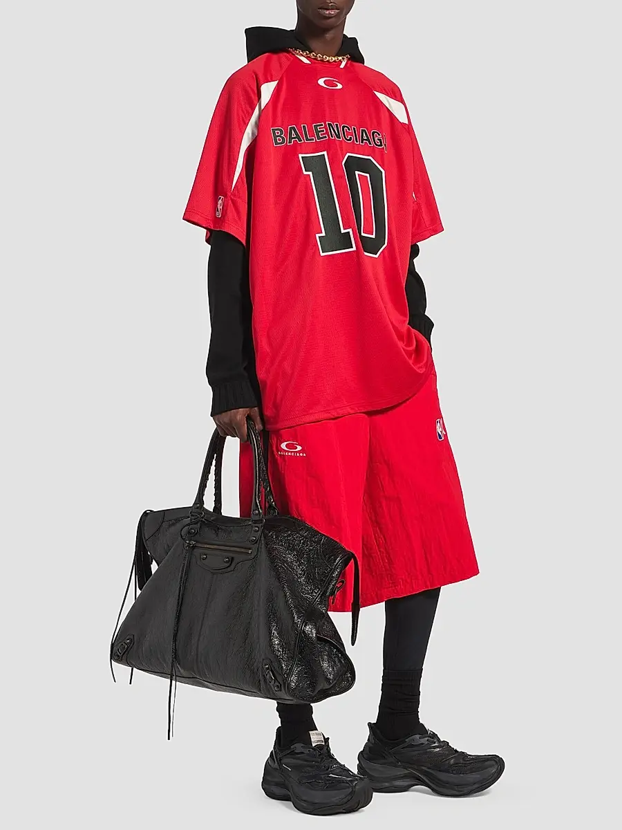 Balenciaga Men's x NBA Collaboration Oversized T-Shirt | Thumbnail 2 Balenciaga Men's x NBA Collaboration Oversized T-Shirt | Thumbnail 2