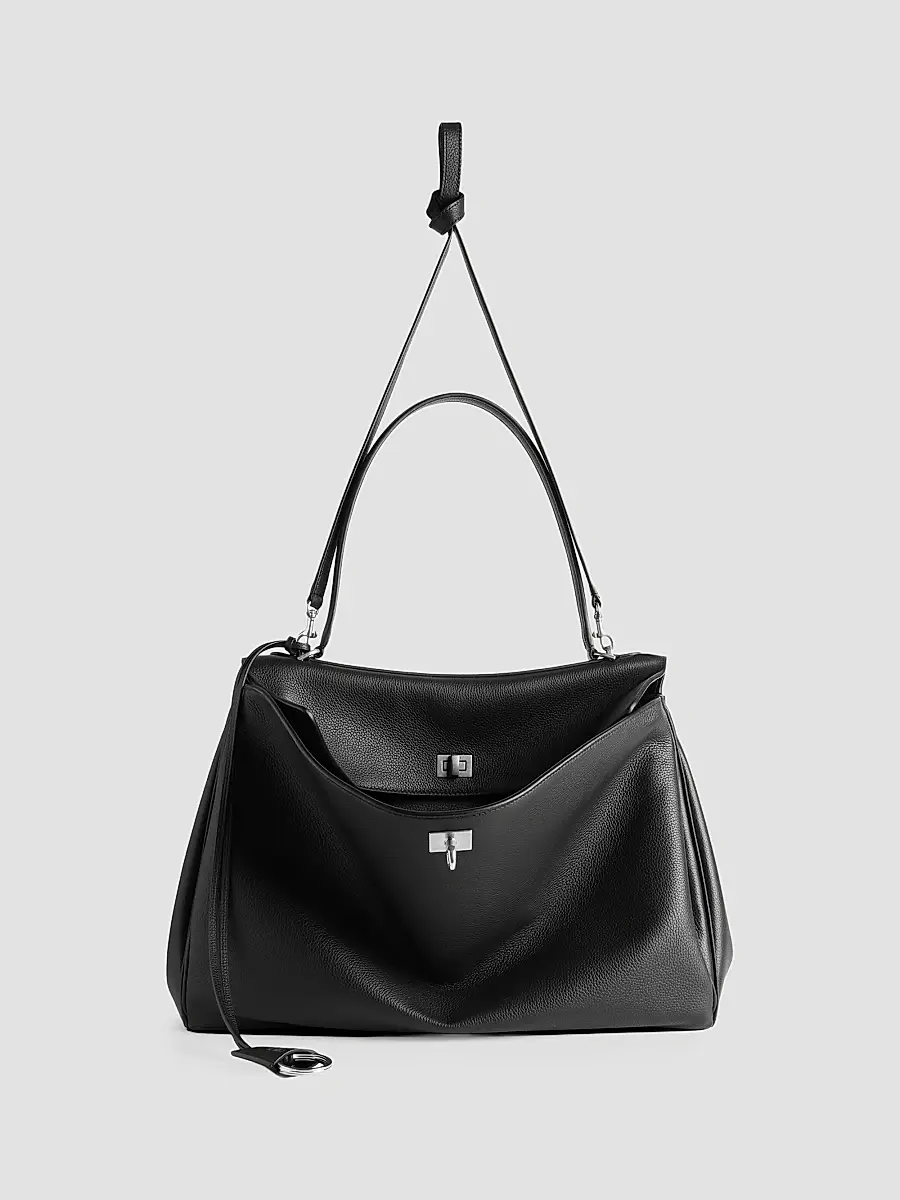 Balenciaga Women's Rodeo Grained Calfskin Top Handle Bag | Thumbnail 5