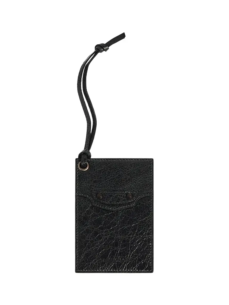 Balenciaga Men's Le City Charm-Keychain Card Holder - Black | Image 1 Balenciaga Men's Le City Charm-Keychain Card Holder - Black | Image 1