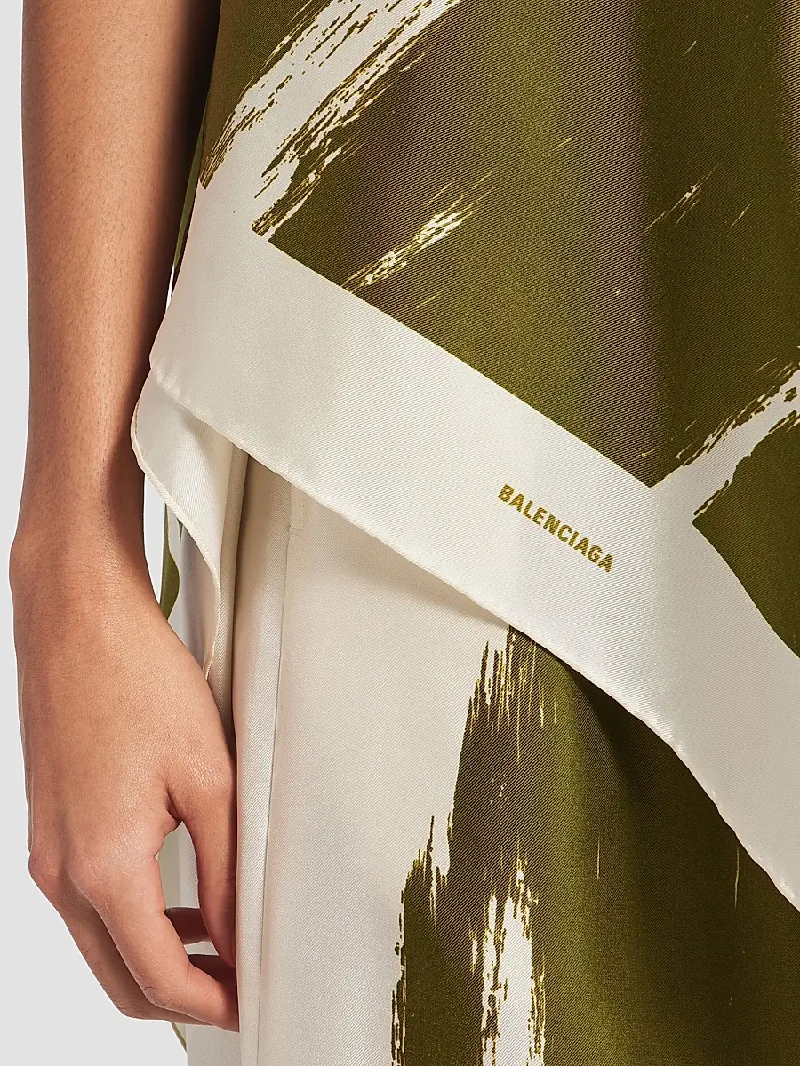 Balenciaga Women's Brush Scratch Scarf Top | Thumbnail 5