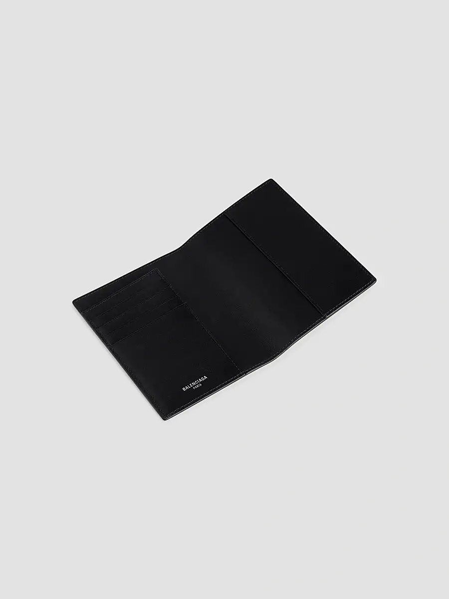 Balenciaga Passport Holder with Rhinestones - Black | Thumbnail 2 Balenciaga Passport Holder with Rhinestones - Black | Thumbnail 2