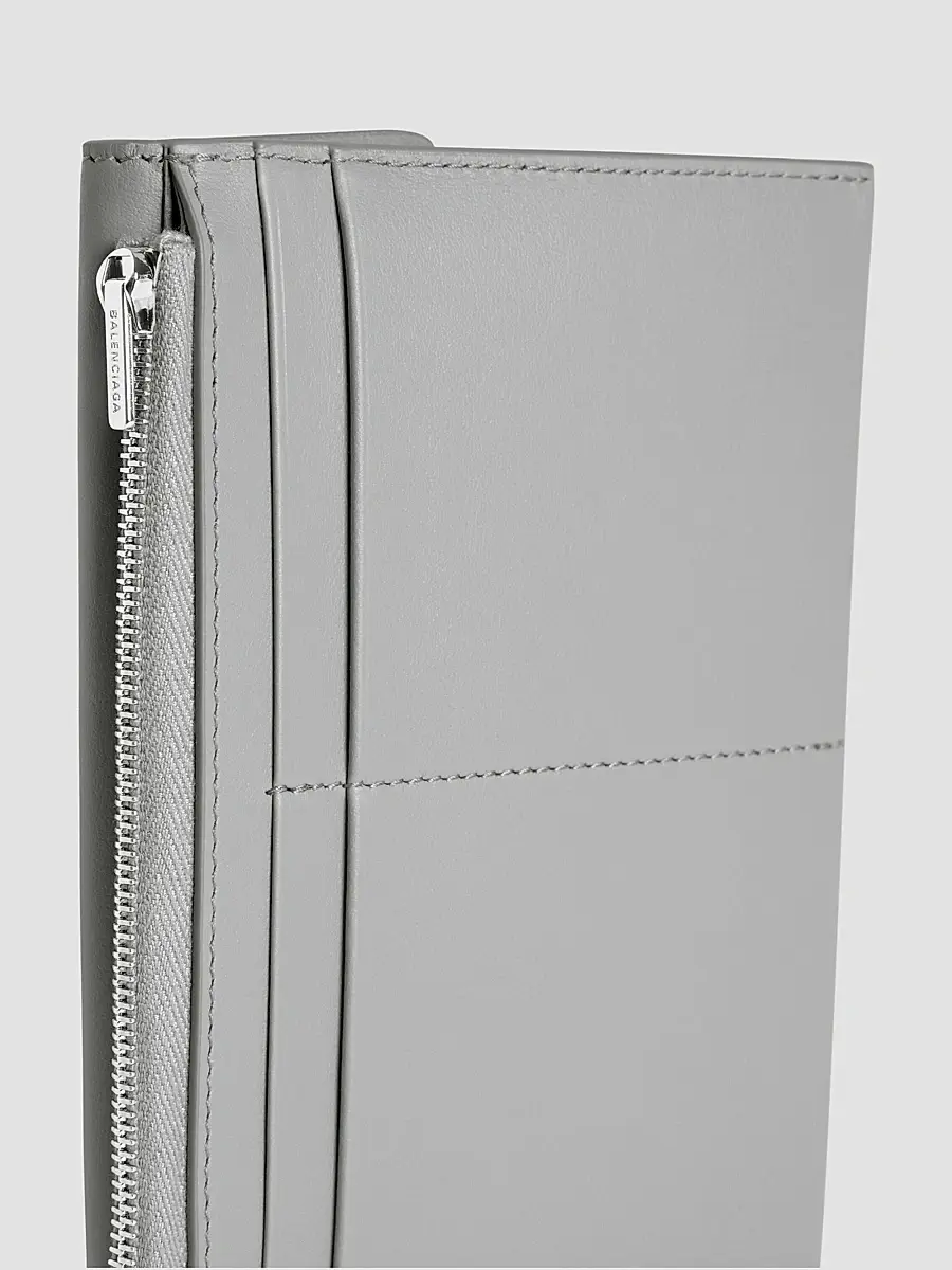 Balenciaga Women's Rodeo Large Coin and Card Holder - Cloud Grey | Thumbnail 4 Balenciaga Women's Rodeo Large Coin and Card Holder - Cloud Grey | Thumbnail 4