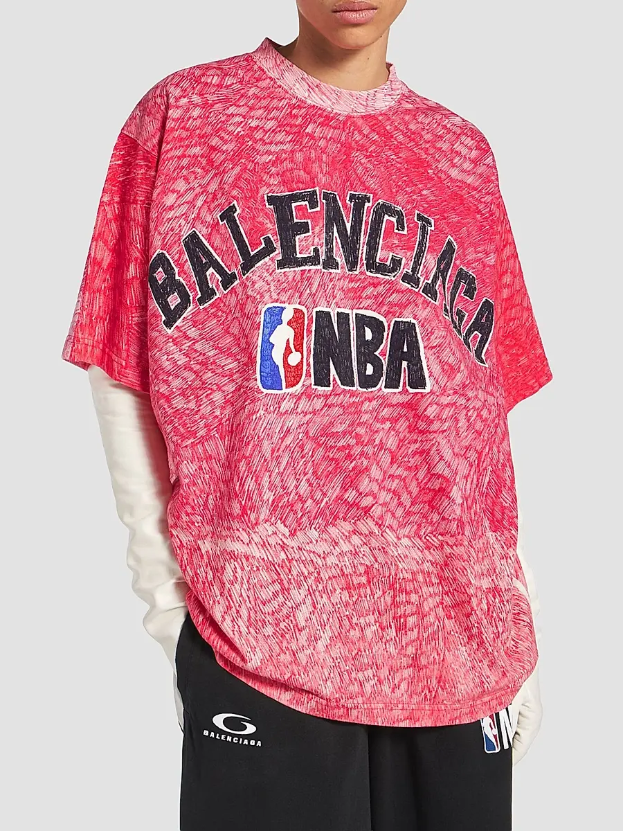 Balenciaga Women's / NBA Collaboration Oversized T-Shirt | Thumbnail 3 Balenciaga Women's / NBA Collaboration Oversized T-Shirt | Thumbnail 3