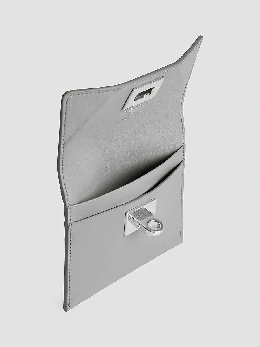 Balenciaga Women's Rodeo Card Holder with Flap - Cloud Grey | Thumbnail 3