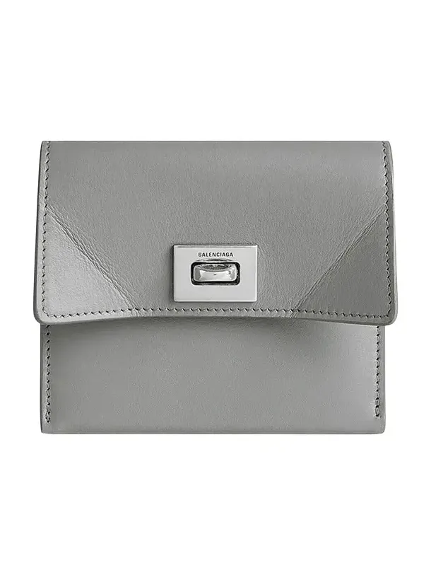 Balenciaga Women's Rodeo Card Holder with Flap - Cloud Grey