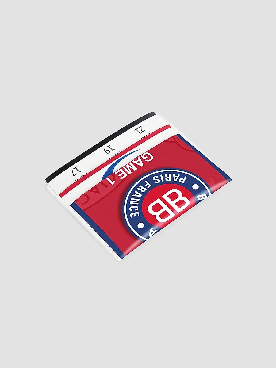Balenciaga Men's x NBA Collaboration Passport Card Holder - Red | Thumbnail 2