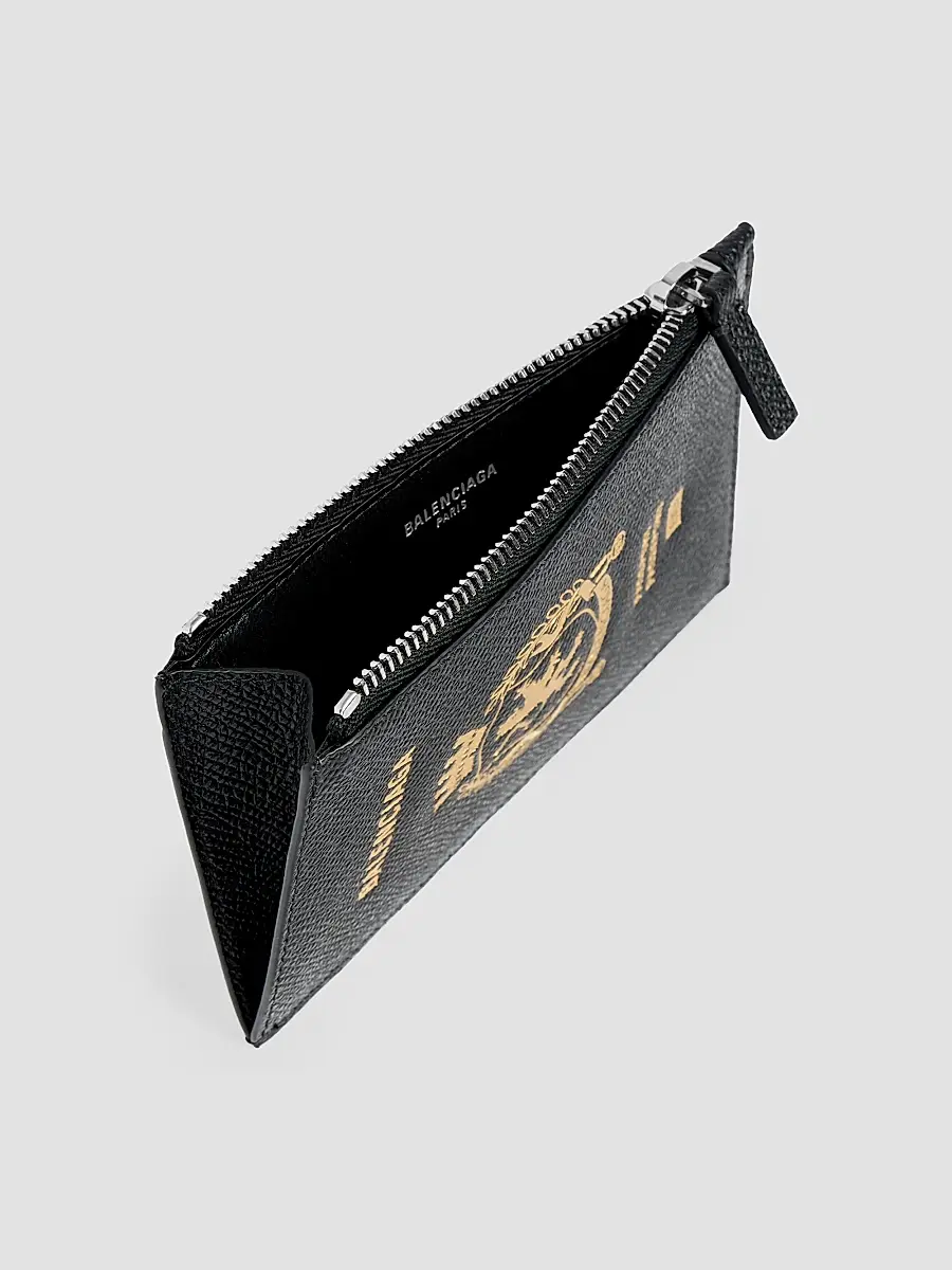 Balenciaga Men's Passport Long Coin and Card Holder - Black | Thumbnail 3 Balenciaga Men's Passport Long Coin and Card Holder - Black | Thumbnail 3
