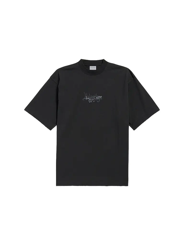 Balenciaga Men's Sketchy Medium Fit T-Shirt - Black - Size XL | Image 1 Balenciaga Men's Sketchy Medium Fit T-Shirt - Black - Size XL | Image 1